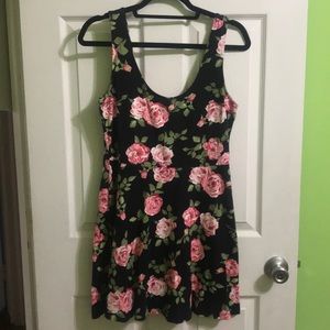 Black Floral Forever 21 Dress